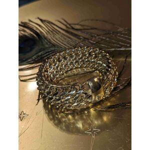 Vintage Givenchy Cuban Link Gold Bangle